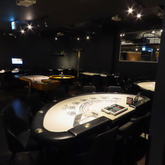 カジノテーブルは複数ございます。ポーカー卓は2テーブルご用意しております。