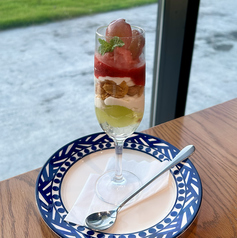 ぶどうのミニパフェ