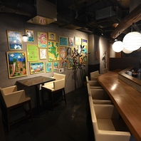 落ち着いた雰囲気の店内