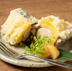 苺アイスの揚げカステラ