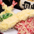 天ぷら120円～ございます。とり天、玉子、いか、タコなど豊富な種類をお楽しみいただけます。サクサクの揚げたてをぜひお楽しみください。