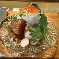 マグロのワサビ醤油づけ