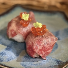 白老牛の手毬寿司(2貫）
