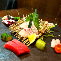 コース限定の刺身盛り合わせ♪