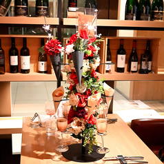 記念日のカクテルツリー(デザート付き)