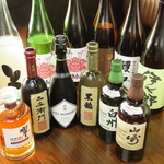 珍しい日本酒やウィスキーも！