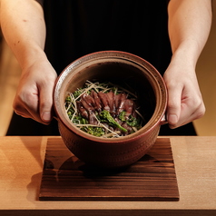 春爛漫！生ホタルイカと菜の花の土鍋ごはん