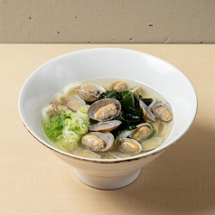 あさりの貝出汁うどん(温)