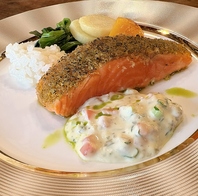 ランチセットサーモン香草焼き～タルタルソース～