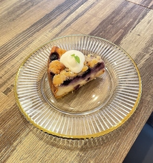 クランブルチーズケーキ