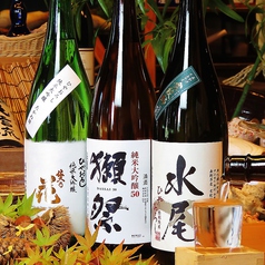 厳選地酒&焼酎を豊富に取り揃え！