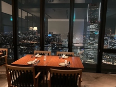 46階からの夜景をお食事とご一緒に・・