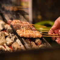 当店の焼鳥は鮮度抜群の地鶏を焼き上げてます！