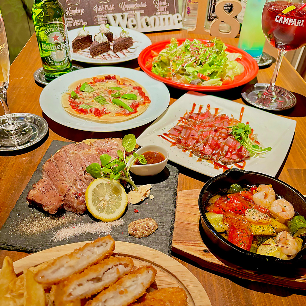 飲み放題付きコースも多数。シーンに応じてお選びください。