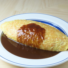 昔ながらの薄巻きオムライス(M)