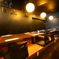 【和洋折衷の寛ぎ】掘りごたつやカウンター席を完備