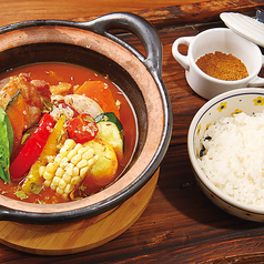 野菜とチキンのスープカレー