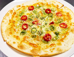 青唐辛子のピザ