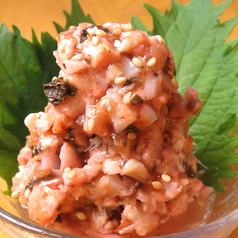 鶏ナンコツの梅肉和え