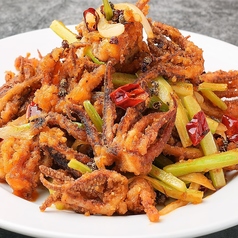 イカのスパイシー炒め