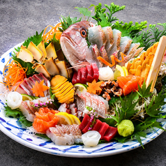 豊洲直送鮮魚の刺身盛り