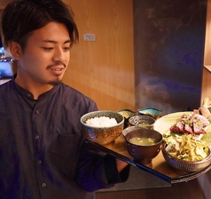 【個室で一肉一汁四菜ランチ】肉と汁物に月替小鉢4皿