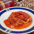 料理メニュー写真&nbsp;トマトとエビのパスタ