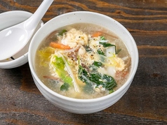玉子野菜スープ／ワカメスープ　各