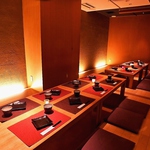 和の情緒溢れる個室掘りごたつ最大宴会20名まで可能です。大小さまざまなシーンでご利用ください。