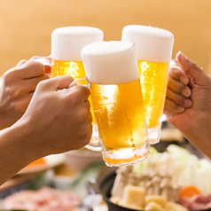 ビール・日本酒・ウイスキーの豊富なラインナップ◎