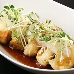 鶏昆布だしの揚げ出し豆腐