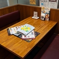 背もたれが程良い仕切りとして機能する、プライベート感を大切にした4名様向けのテーブル席です。周囲の視線が気になりにくく、小さなお子様連れのお客様でもゆったりと安心してお食事をお楽しみいただけます◎ホットペッパーグルメ限定の「席のみ予約」で使えるお得なキッズクーポンもございます。ぜひご活用ください☆