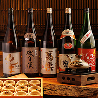 有名な日本酒から地酒までご用意しております。
