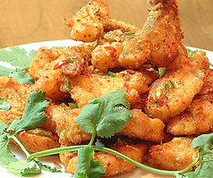 白身魚のスパイシーの香り揚げ