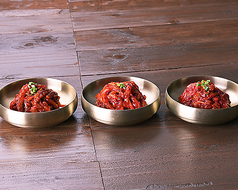 韓国塩辛3種盛り合わせ