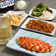 串カツ、鉄板、韓国料理など