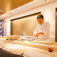 銀座で堪能。厳選された旬のネタとこだわりのシャリ