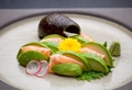 料理メニュー写真&nbsp;☆アボカドとサーモンのクリームチーズ挟み