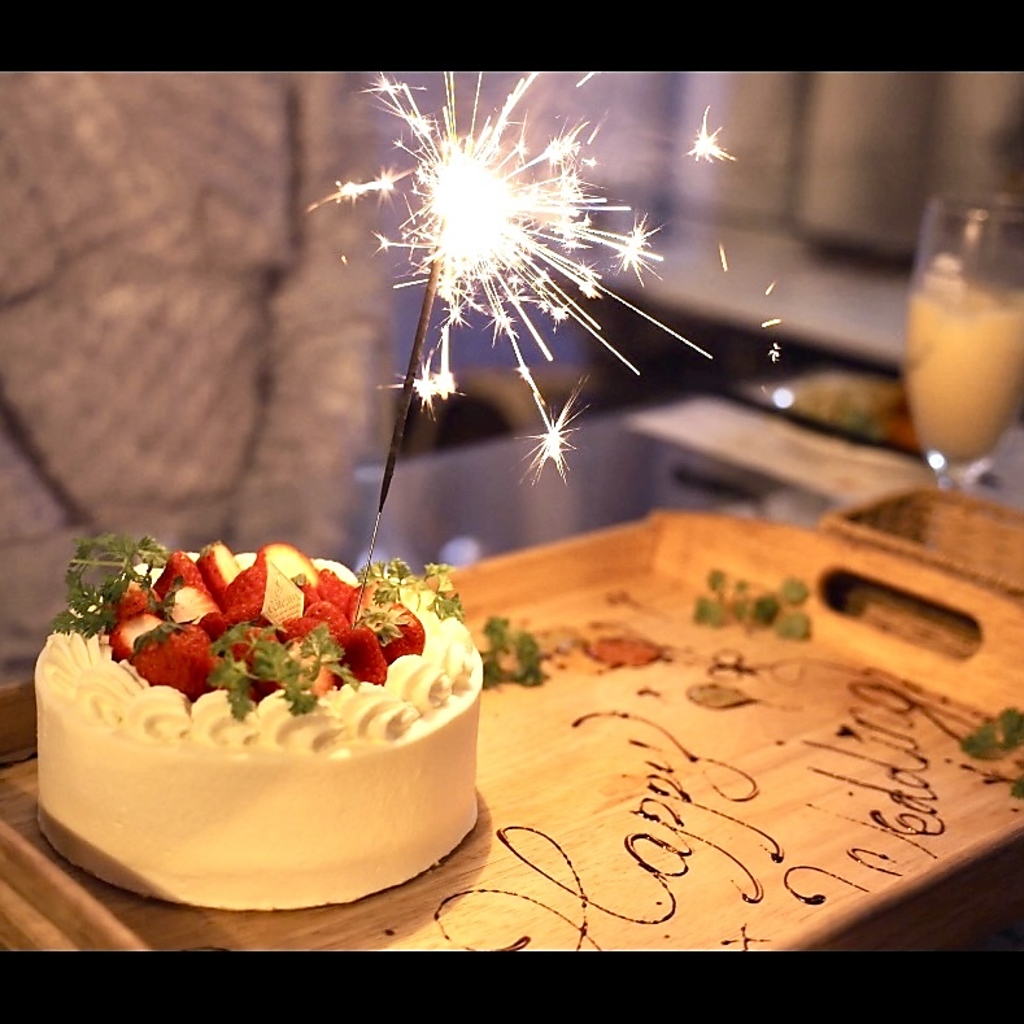 ★専属パティシエが作るホールケーキでお祝い♪