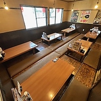 大型宴会が可能な掘りごたつ式のお座敷完備