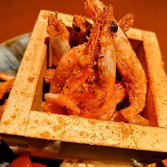 甘海老のスパイシー唐揚げ