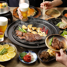 ２時間♪サムギョプサル＆ジンギスカン、海外ビール５種類を含む飲み放題全５０種食べ飲み放題!!