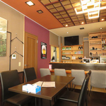 お一人様から団体のお客様までさまざまなシーンに対応可能◎シックで落ち着いた内装が特徴の店内です