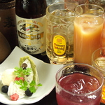 宴会の飲み放題は全50種以上！