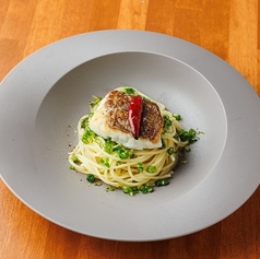 鯛出汁のペペロンチーノ