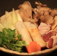 比内地鶏のきりたんぽ鍋