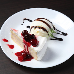 ストロベリーショートケーキ+アイス 