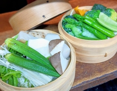 季節野菜のせいろ蒸し