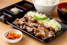 牛カルビ定食　S