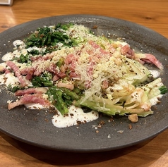 焼きロメインレタス 出汁シーザーサラダ